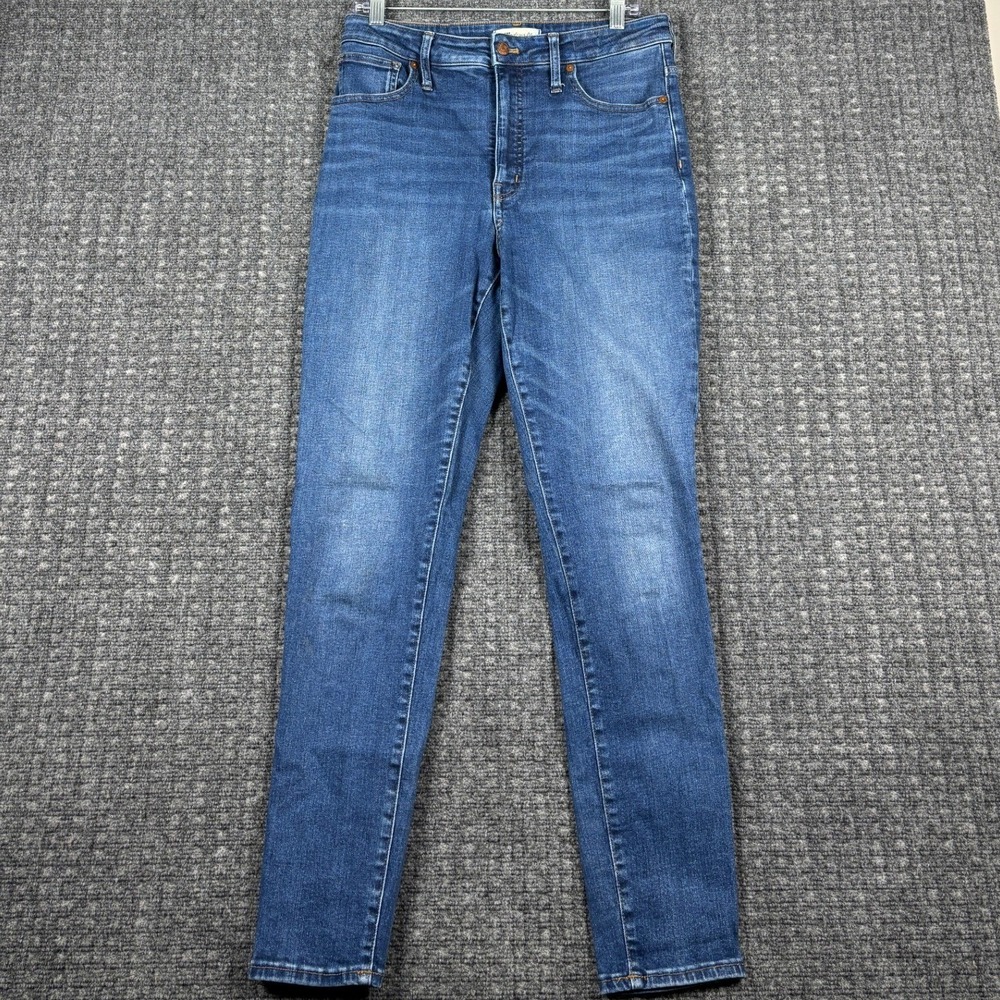 Madewell Curvy High-Rise Skinny Jeans Medium Wash Denim 30T Blue